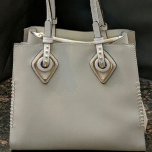 Large Gray Detailed Handbag NWOT